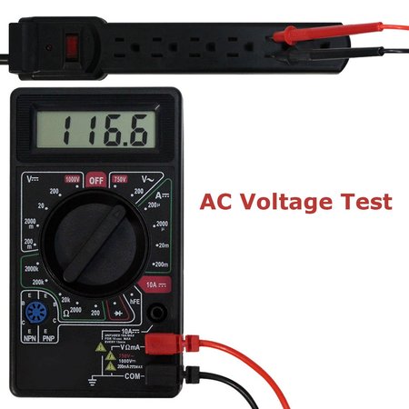 Mighty Max Battery DIGITAL LCD MULTI METER BATTERY TESTER MAX3547840